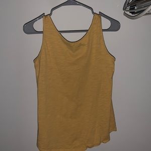 Yellow business tank top size small. LOFT